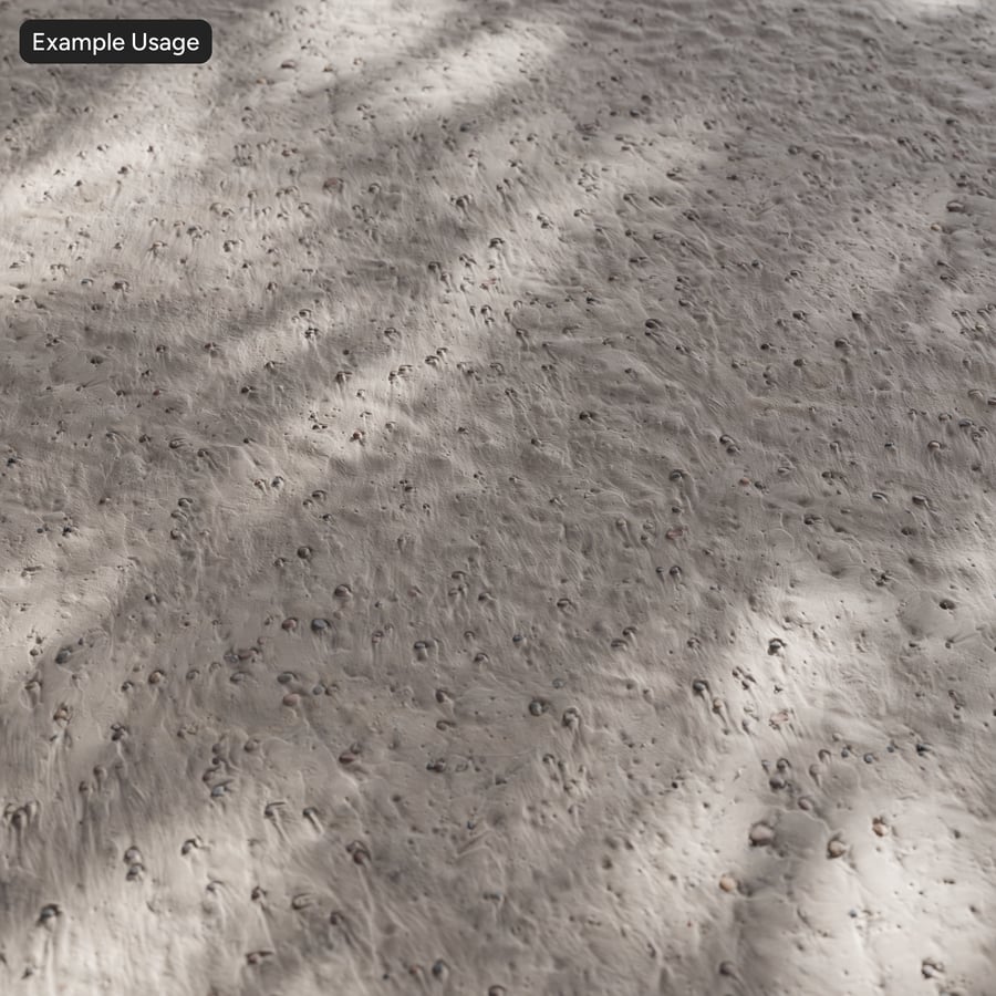 Pebbles on Wet Sand Texture