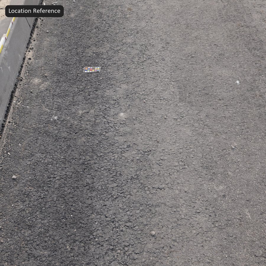 Dusty Coarse Aggregate Asphalt Road Texture, Warm Grey