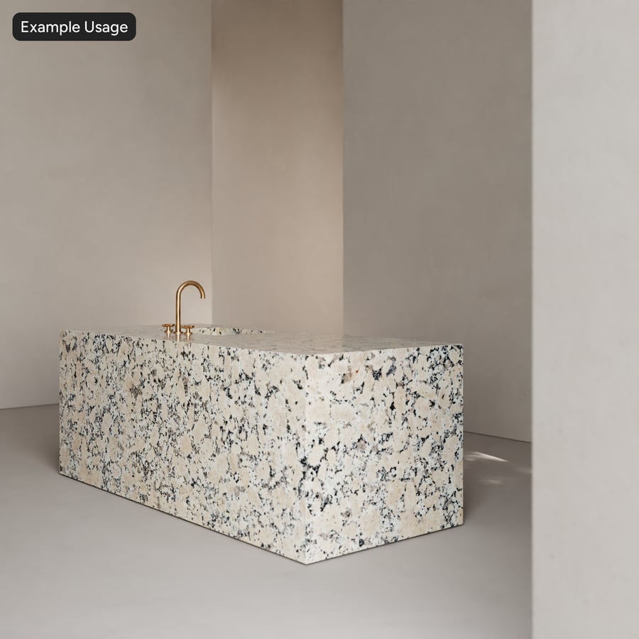 Polished Granite Stone Texture, Starry Beige
