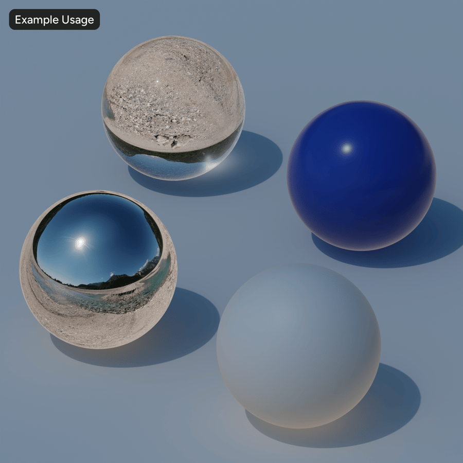 HDRI alpského říčního údolí, letní poledne