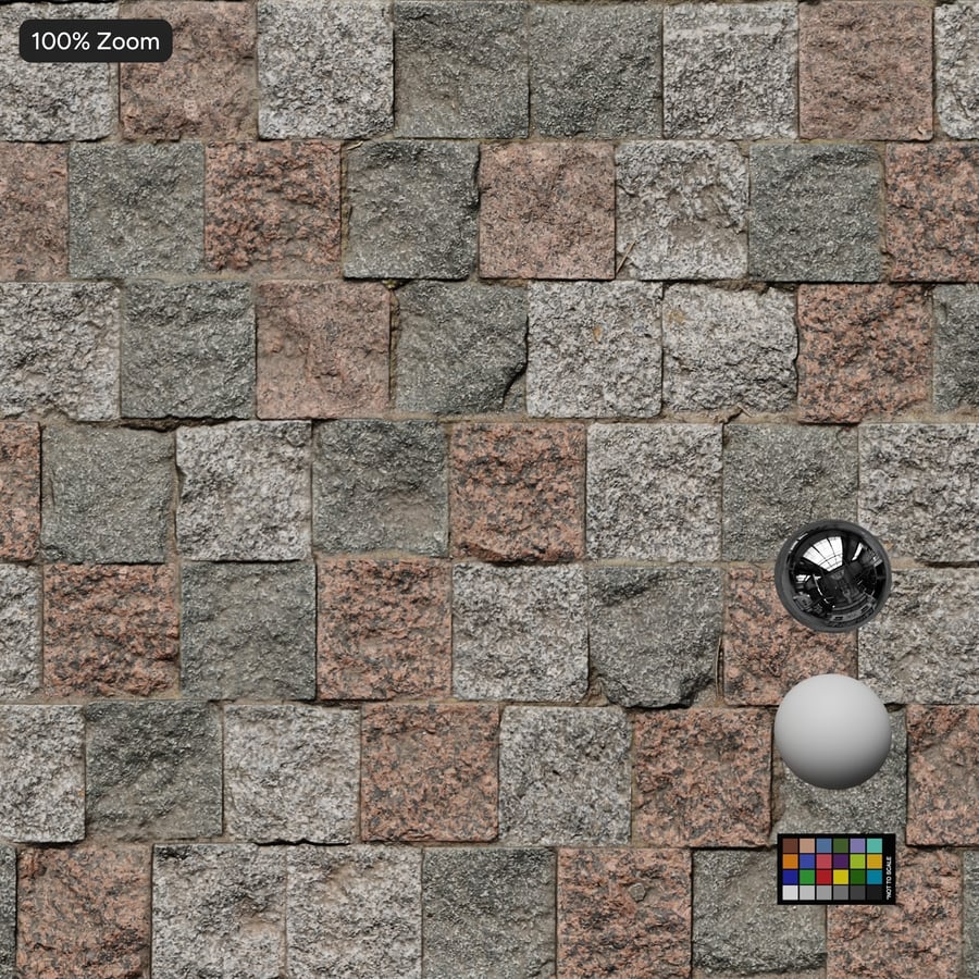 Multicolour Cobblestone Texture