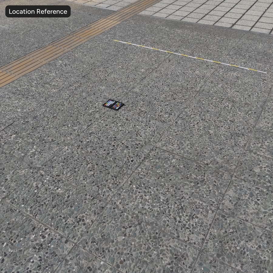 Pietra squadrata Pebbledash per marciapiedi, verde