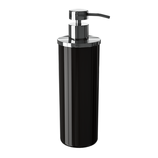 Modelo de dispensador de sabão para casa de banho, preto