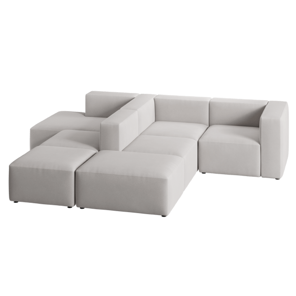 Modular Axis Sofa Model, White