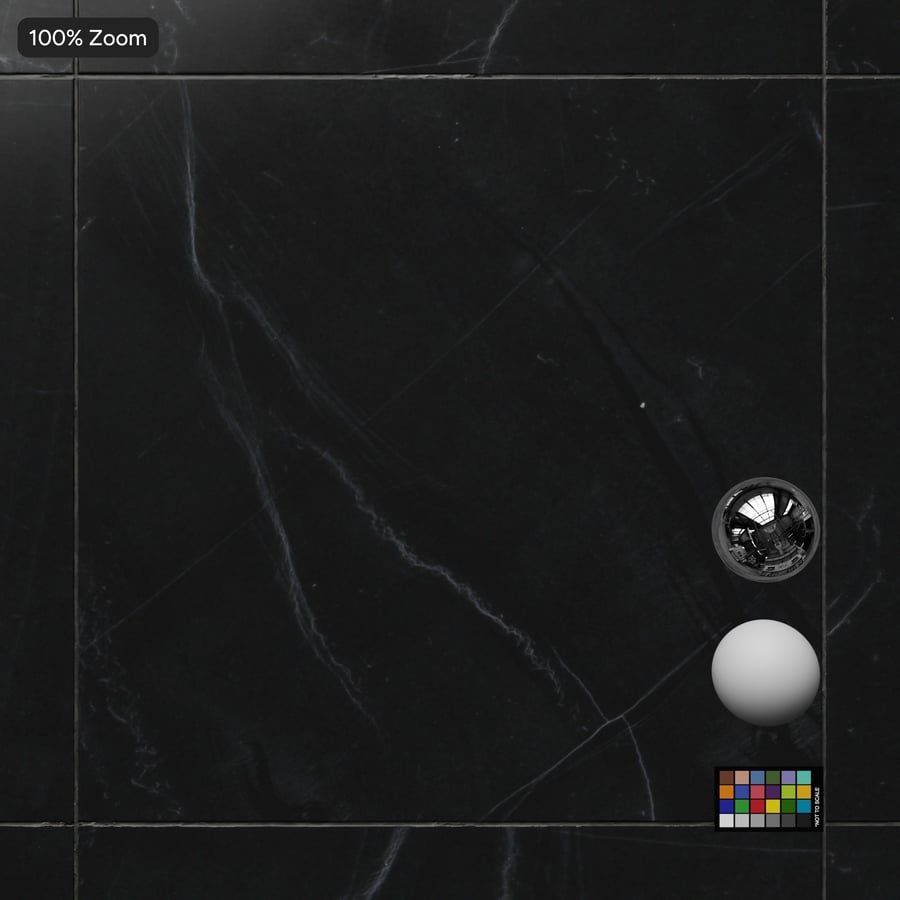 Textura de azulejo quadrado em quartzito mate, preto obsidiano