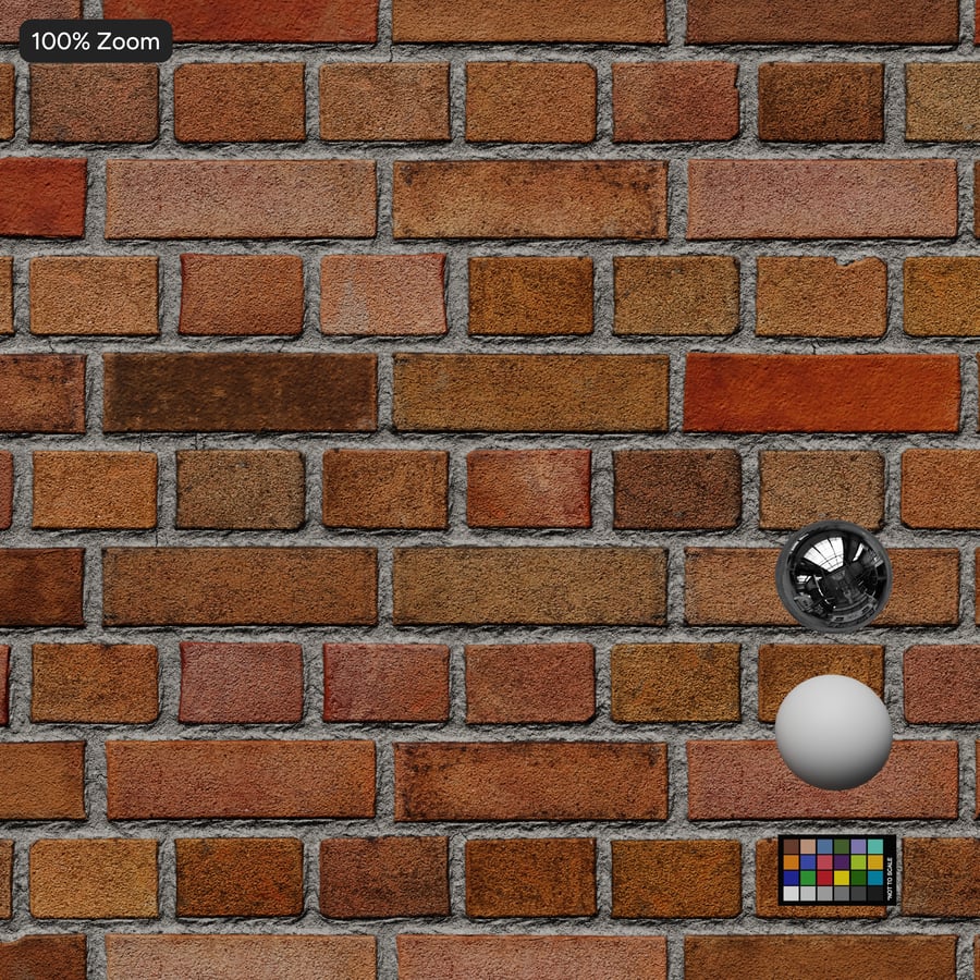 Sandfaced English Bond Brick Wall Texture, flerfärgad