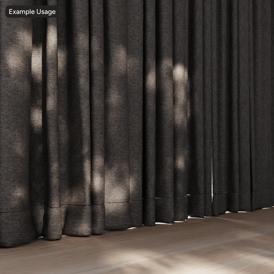 Textura čalounické tkaniny Plain Drapery, šedá