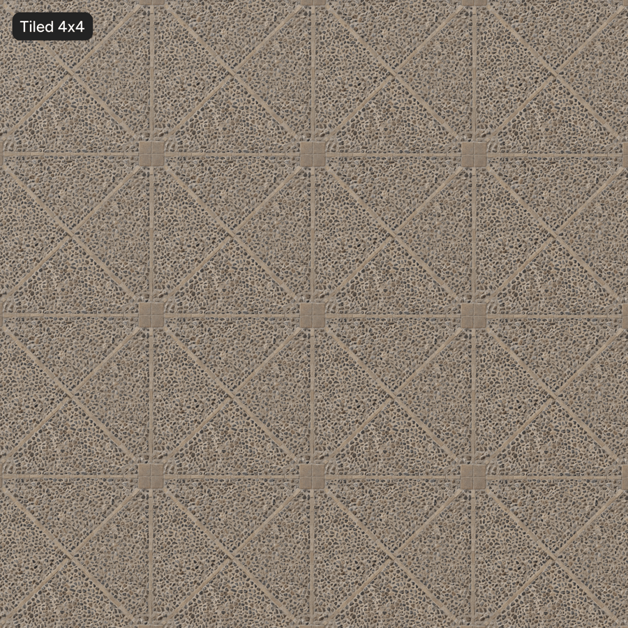 Traditional Cobblestone and Cut Stone Paver Texture, Grey