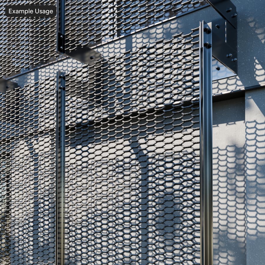 Perforated Grate Metal Texture
