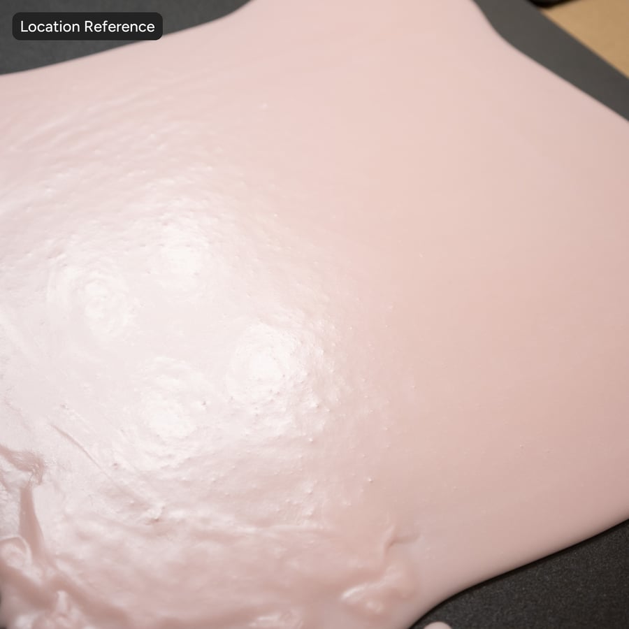 Texture alimentaire pour glaçage à la fraise, rose