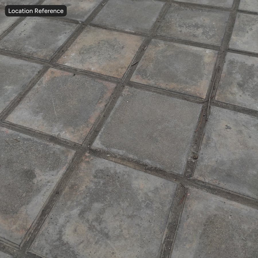 낡은 사각 콘크리트 보도 텍스처