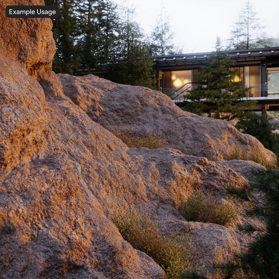 Sandstone Bedrock Cliff Texture