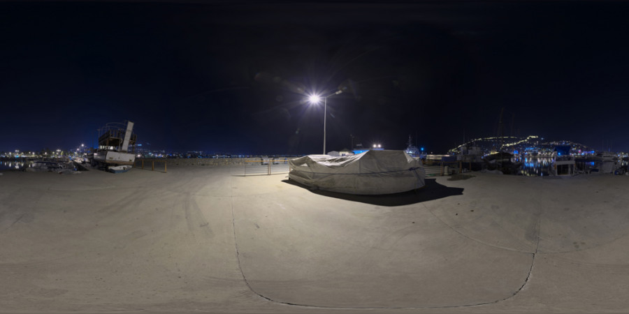 Clear Night Alanya Docks Left Shadow Outdoor Sky HDRI