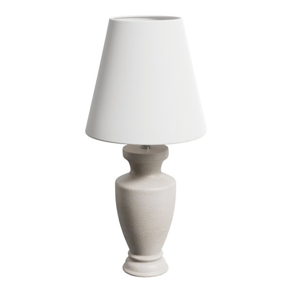 Eno Ceramic Arrius Nordic Shade Lamp Model, White