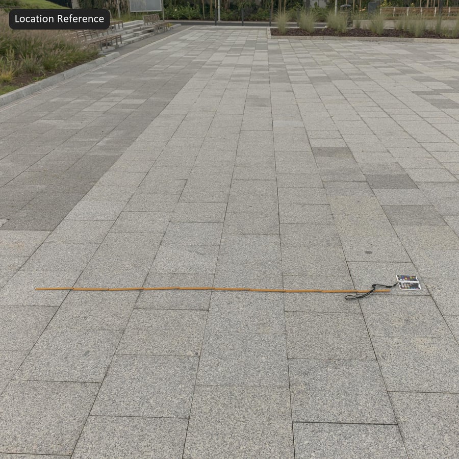 Staggered Granite Paving Slab Texture, Grey