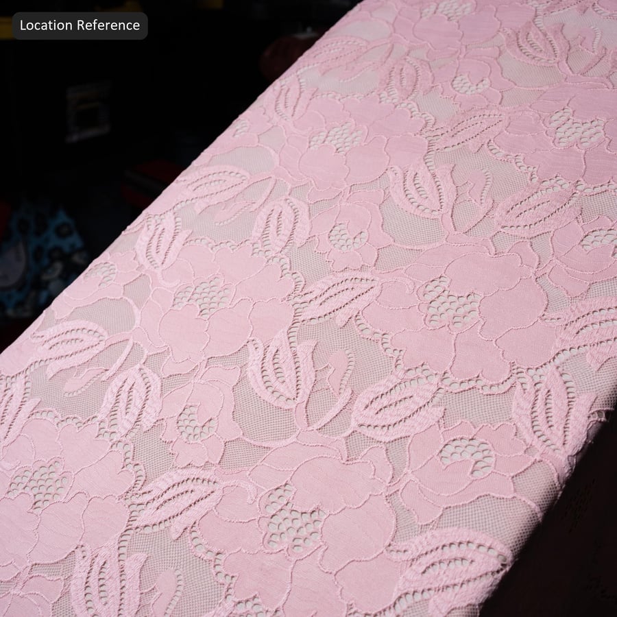 花朵蕾丝织物纹理，粉红色