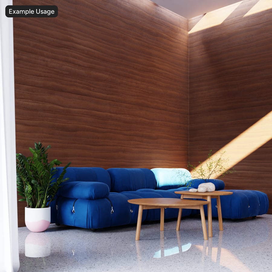 Rammed Earth Texture, Brown