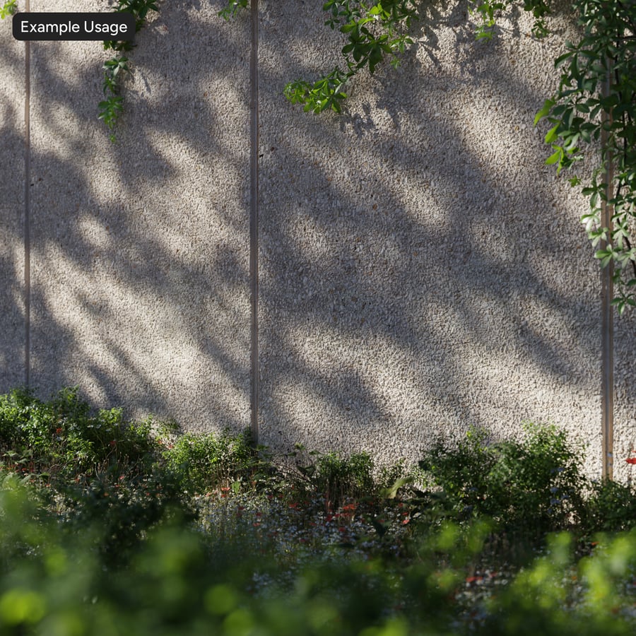 Exposed Aggregate Concrete Wall Texture, Cream Grey