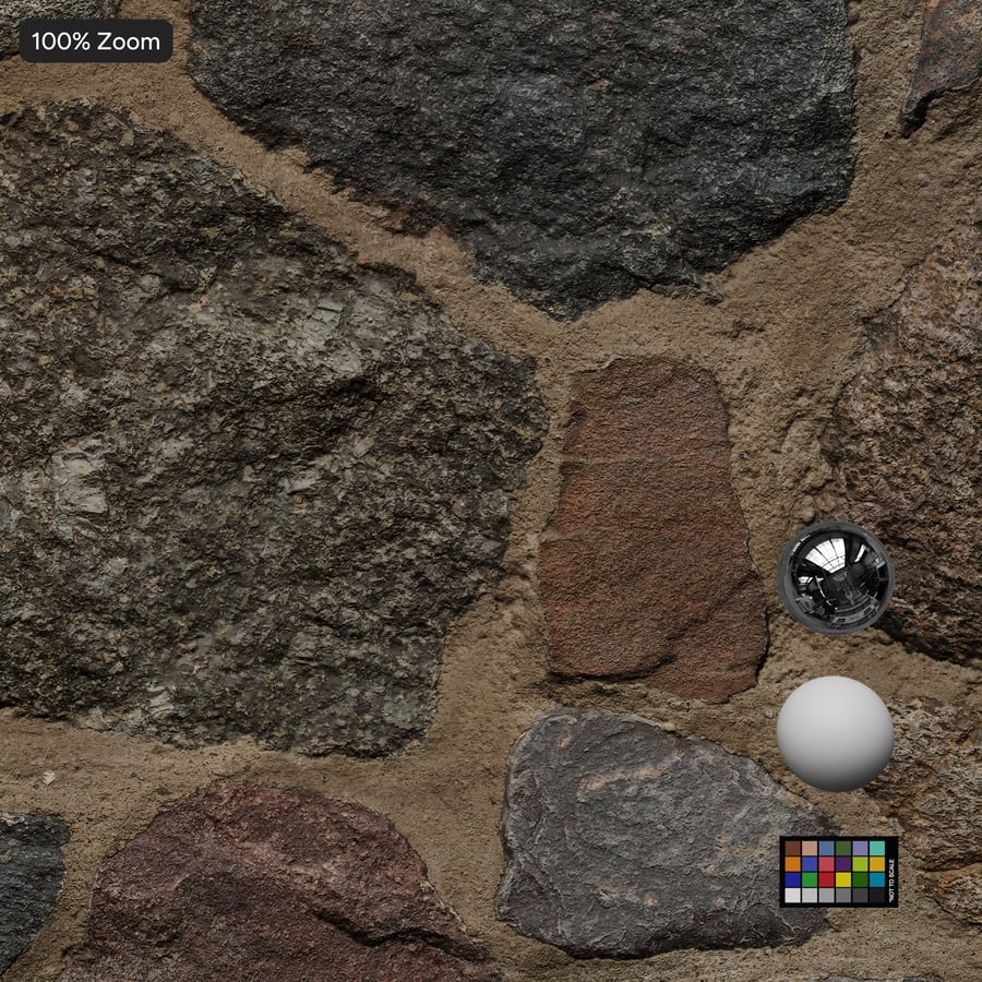 Dirty Rubble Stone Wall Texture