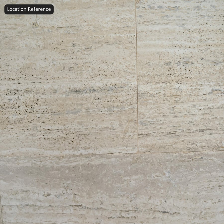 Běh fasády Travertinové dlaždice Textura