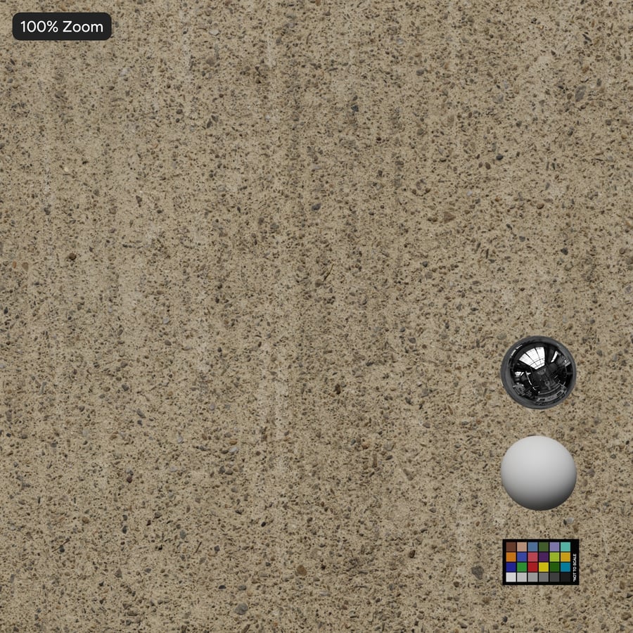 Worn Broom Finish Concrete Sidewalk Texture, Beige