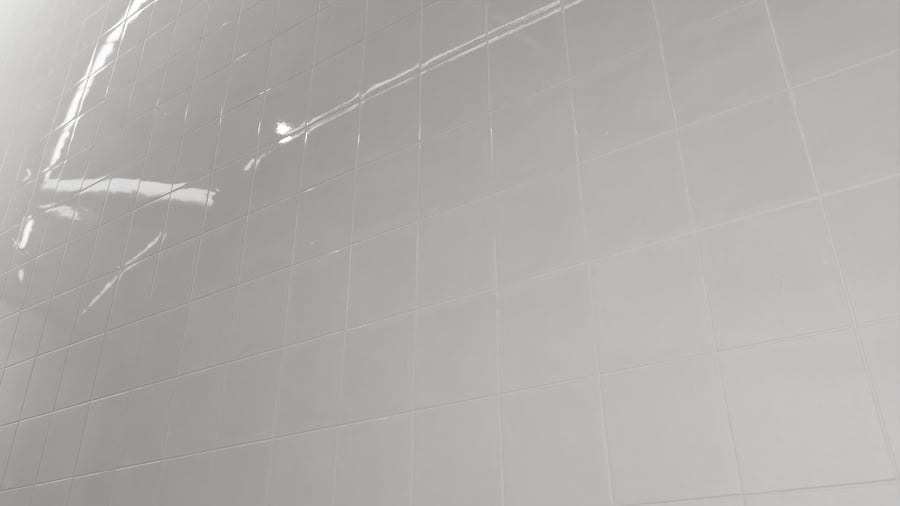 Textura de azulejo quadrado cerâmico brilhante, branco fosco