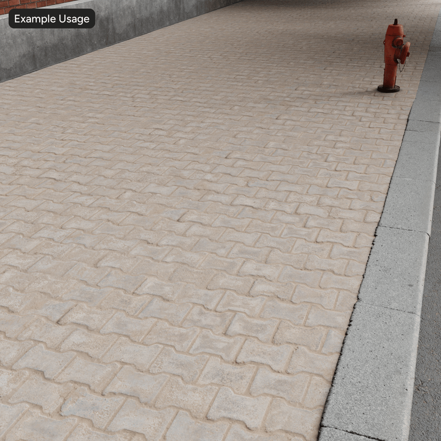 Texture de pavé de course Dumbbell, gris