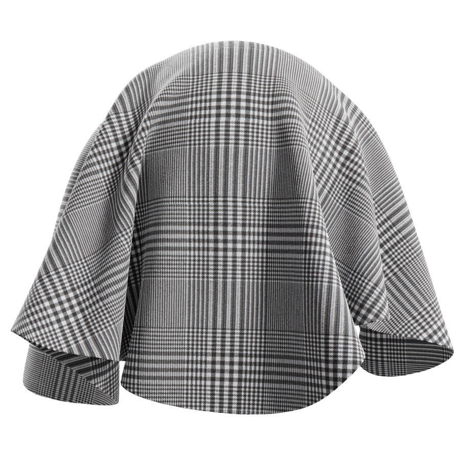 Tartan Bengaline Plaid Fabric Texture, Grey