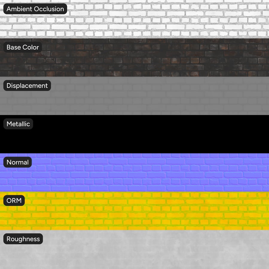Old English Bond Brick Wall Texture, Espresso