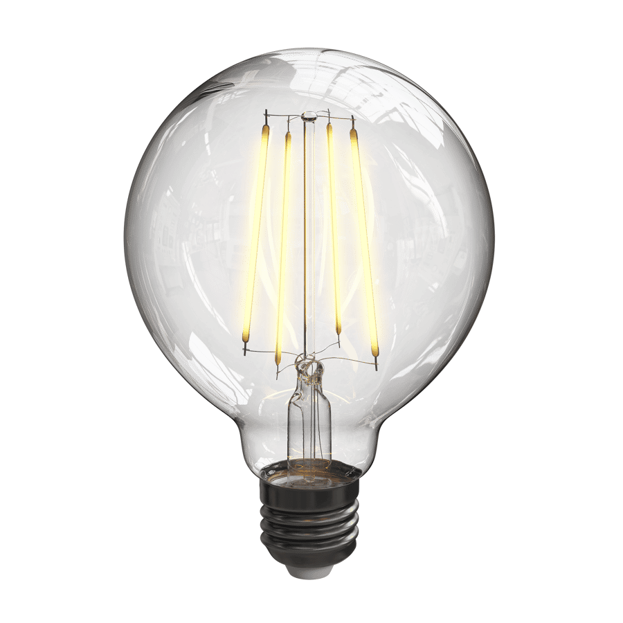 Clear Globe Vintage Light Bulb Model