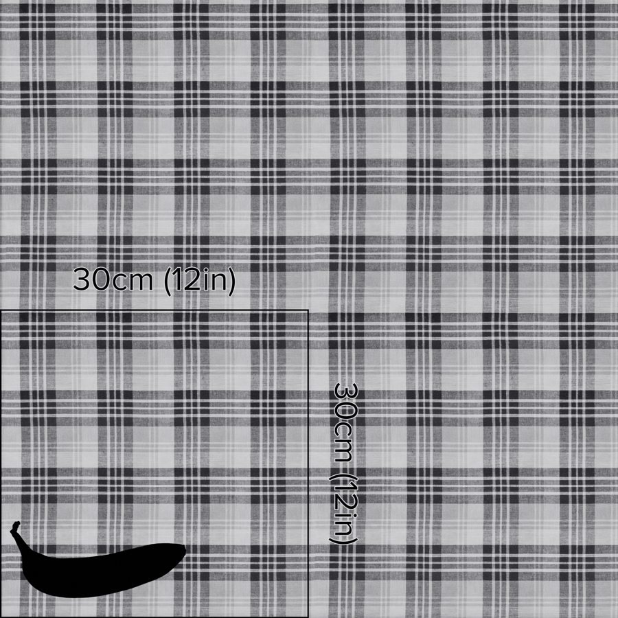 Tecido xadrez em algodão tartan, cinzento