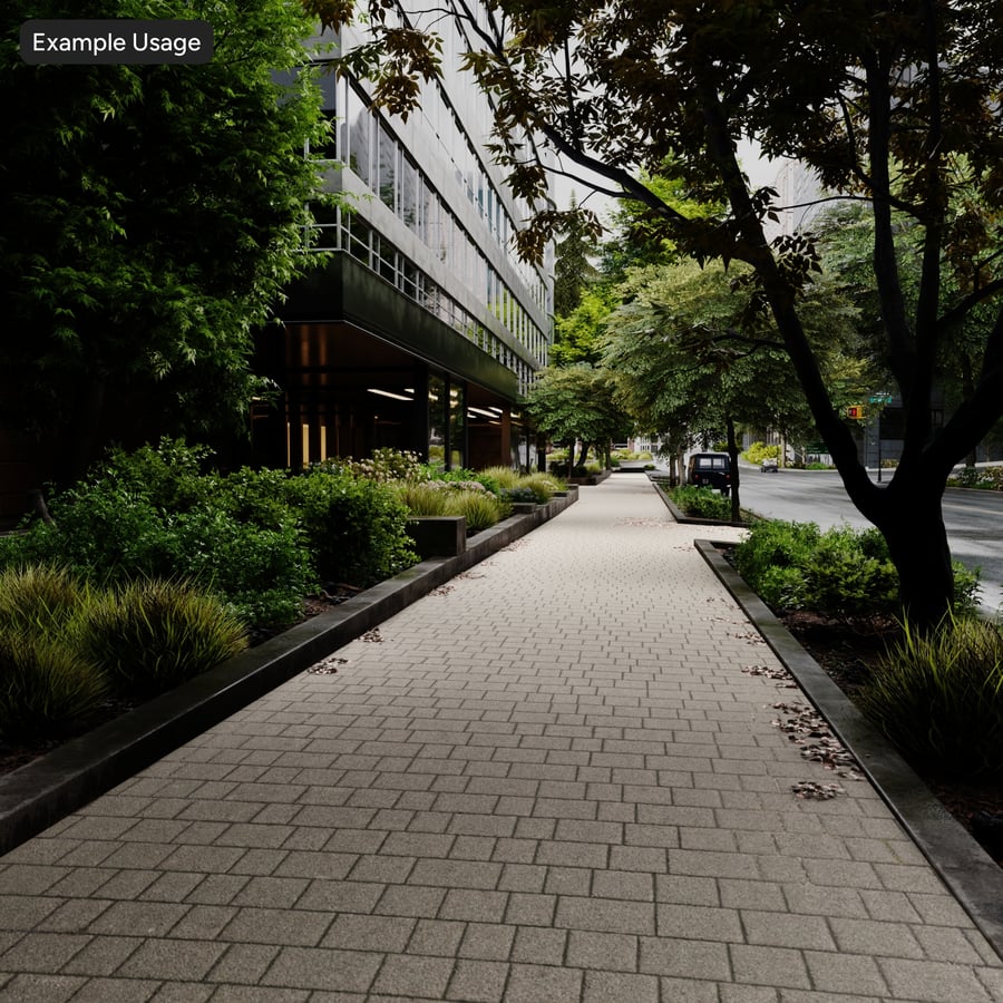 Square Aggregate Stone Paver Texture
