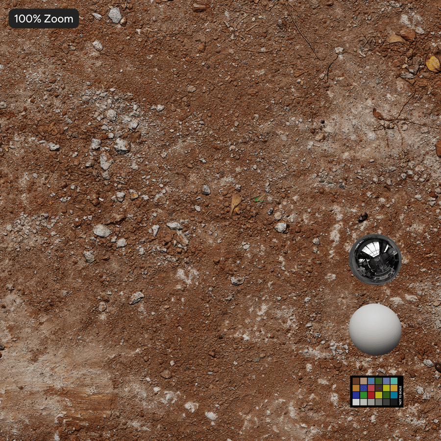 Loose Iron Rich Clay Ground Texture, Red Terracotta