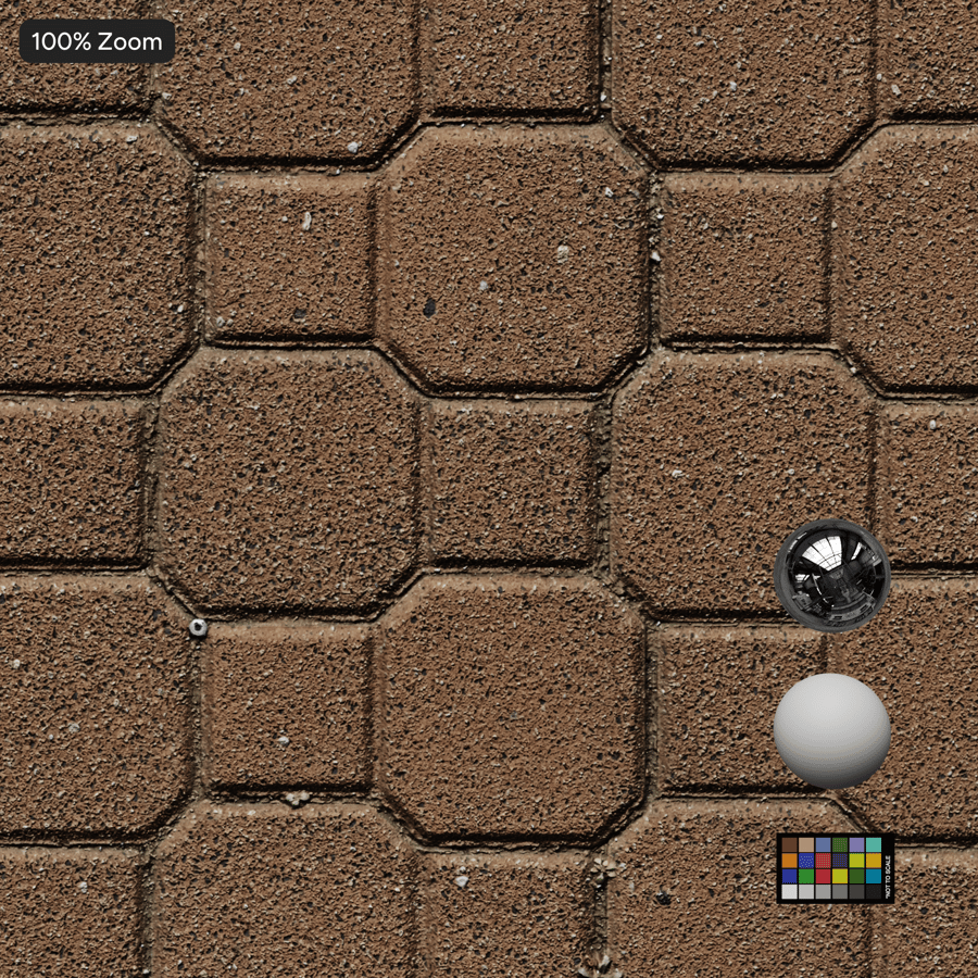 Tekstura kostki brukowej, brązowa