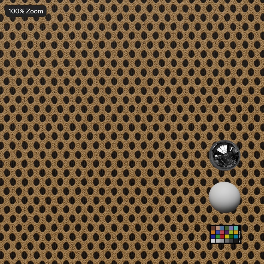 Текстура полиэфирной ткани Airmesh, бежевый