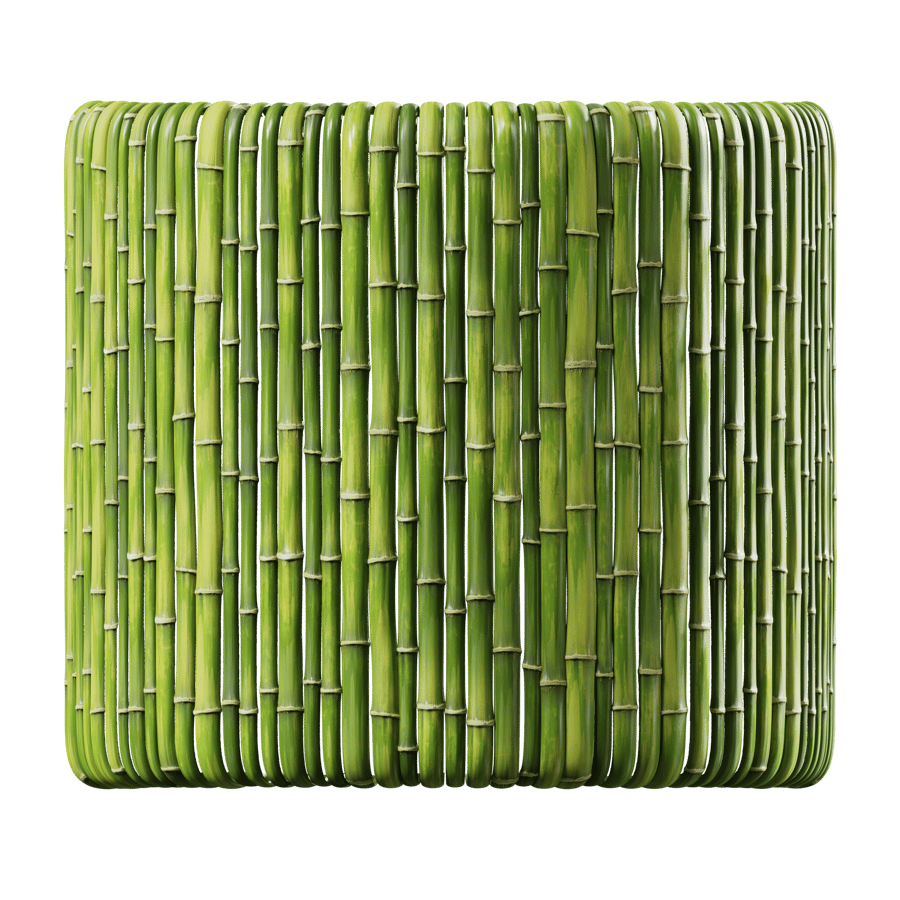 Bamboo Wall Texture, Yellowing Green