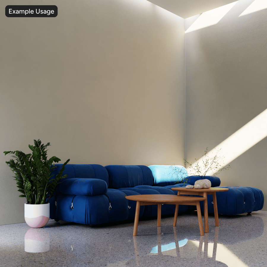 Fine Stipple Painted Interior Wall Texture, Lit Tan