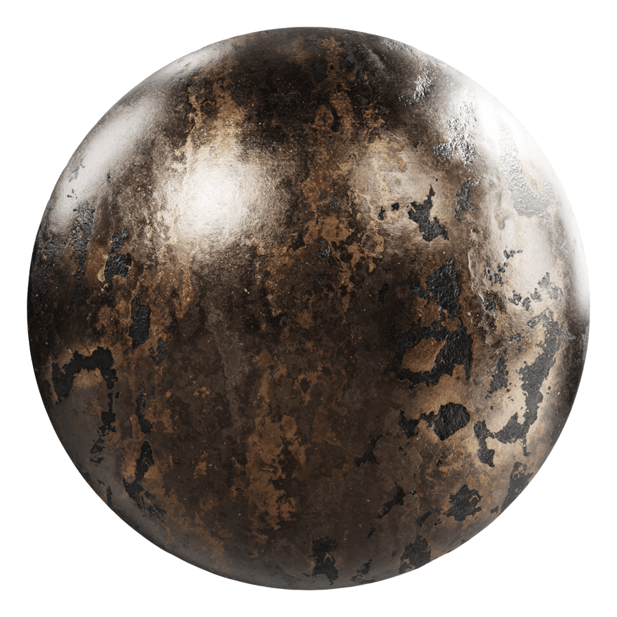 Distressed Worn Bronze Metal Texture