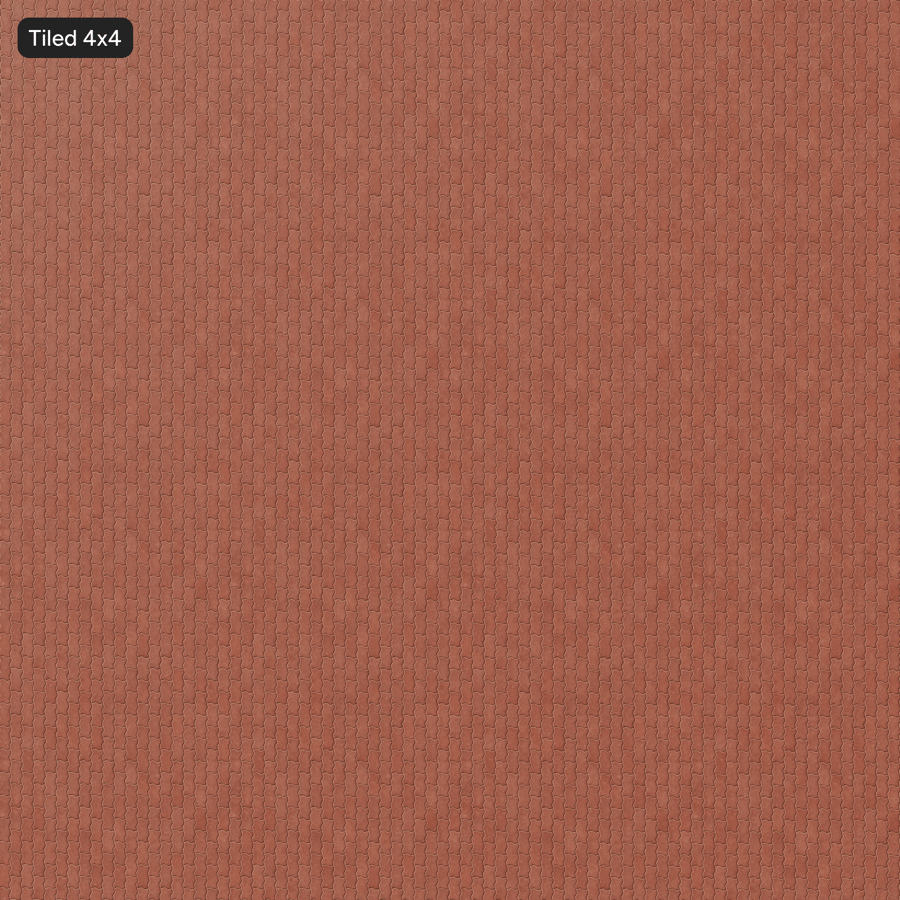 Zigzag Running Paver Texture, Red