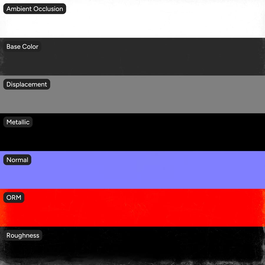 Slijtagetextuur met kleine randen