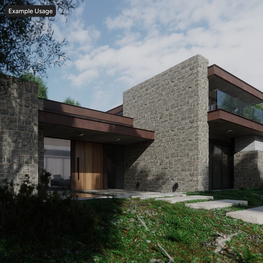 Rough Ashlar Stone Wall Texture