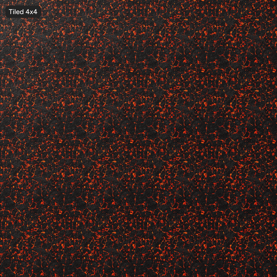 Textura de lava rachada