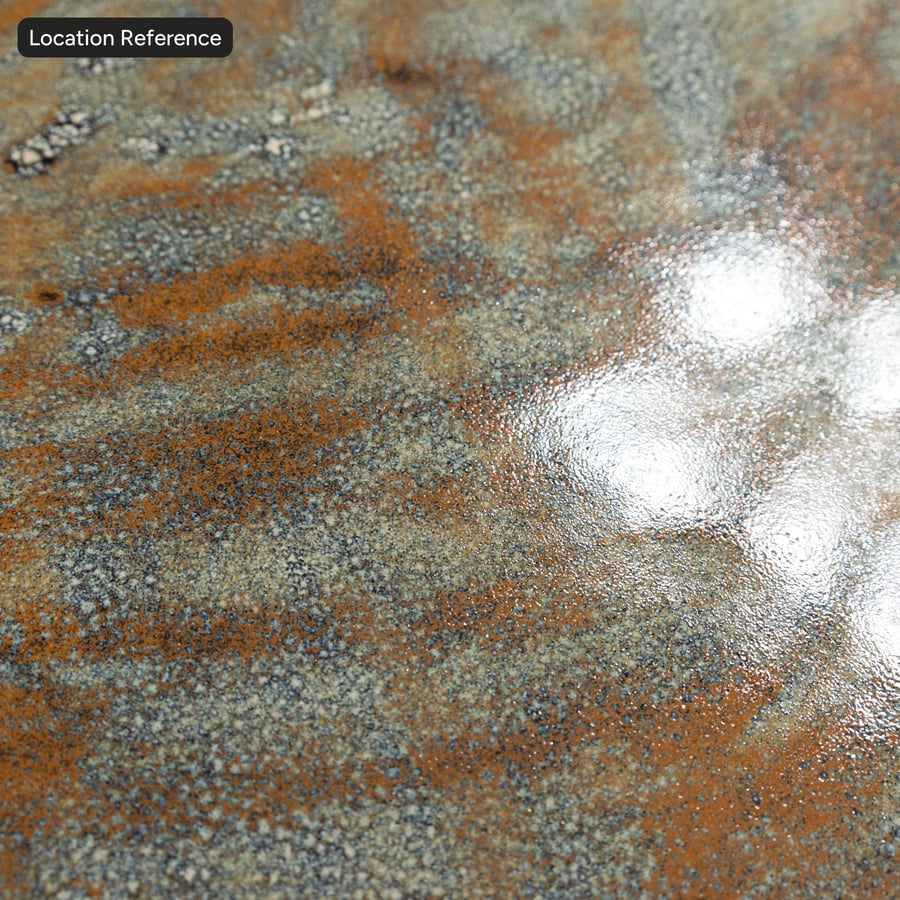 Glazed Ceramic Pottery Texture, Glossy Black