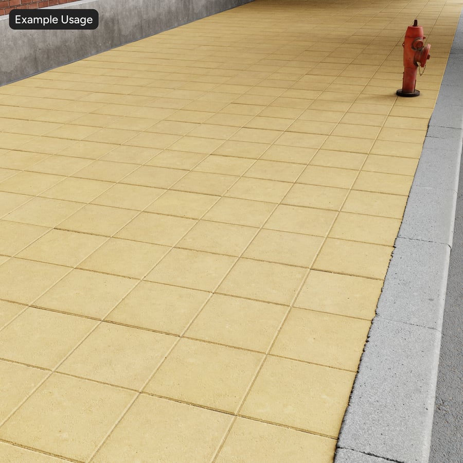 Textura de pavimento empilhado quadrado, amarelo