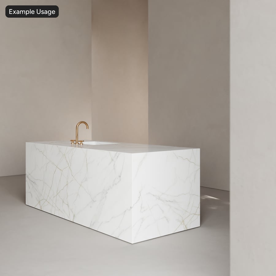 Polished Calacatta Marble Slab Texture, White