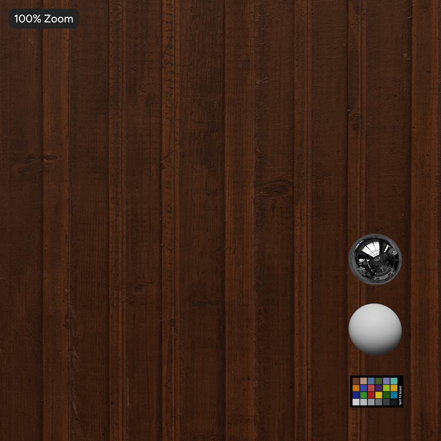 Versleten geribbeld houten plafondtextuur