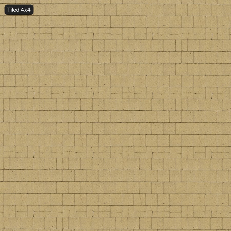 Textura de pavimento quadrado rachado, amarelo