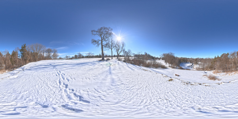 Hdr Outdoor Field Winter Day Clear 003