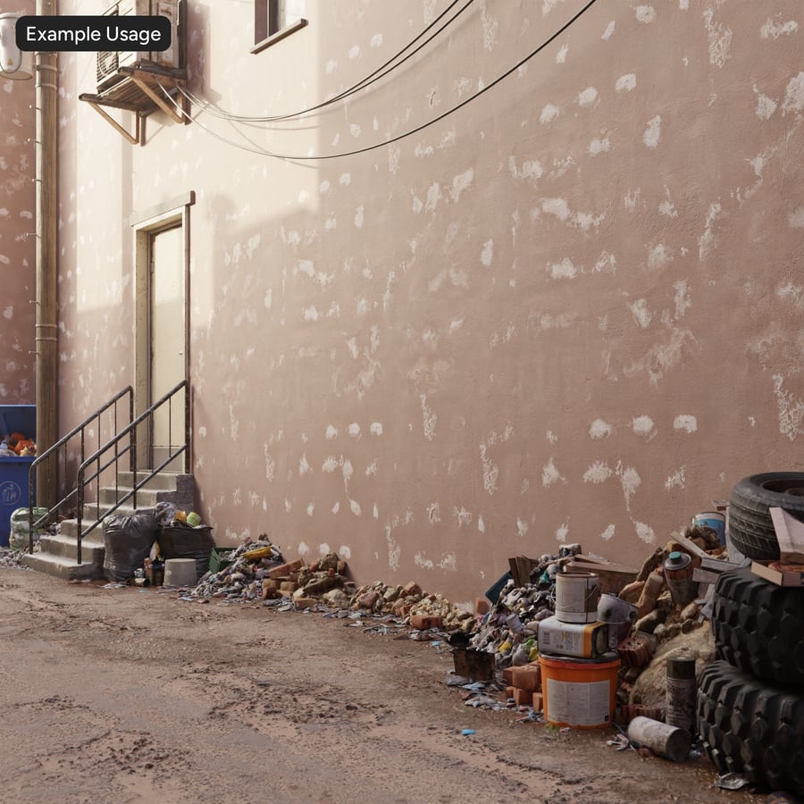 Texture de plâtre peint mat et usé, marron