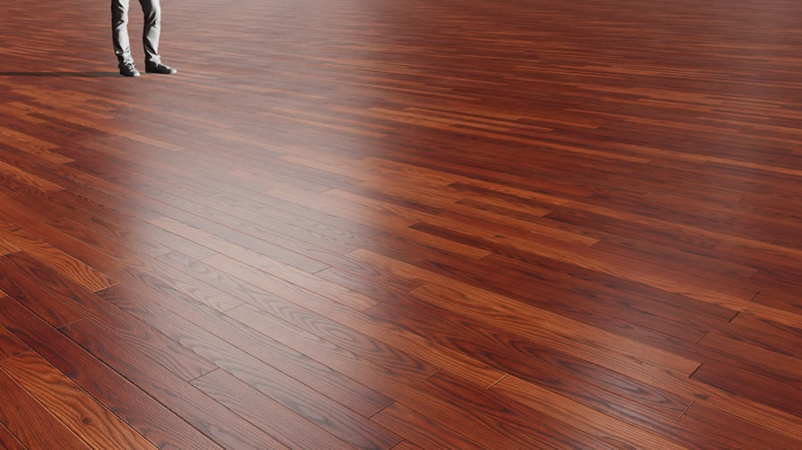 Deep Ginger Ash Wood Flooring Texture